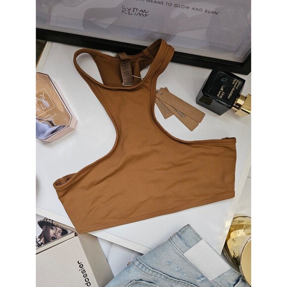 SKIMS Swim High Neck Racerback Top XXS - Picture 1 of 5